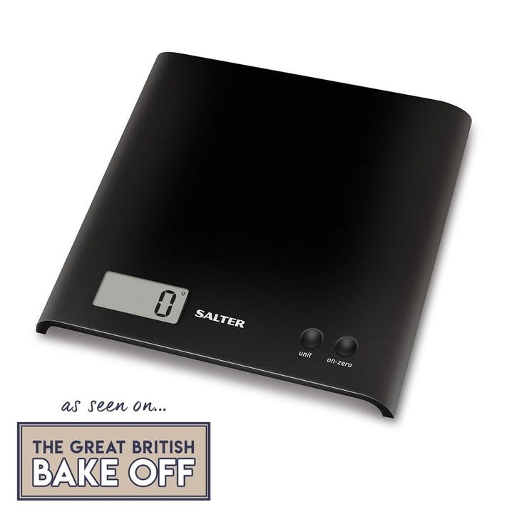 arc electronic digital kitchen scales, black