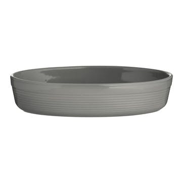 William Mason Oval Oven Dish D28cm, Grey