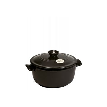 Round Stewpot - 2.5L; Charcoal