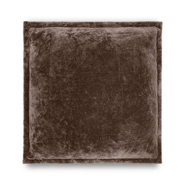 Renwal Velvet & Linen Cushion Cover 50 x 50m, Brown