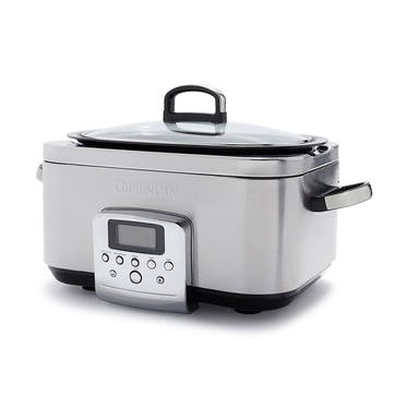 Non-Stick Slow Cooker, 6L, Stainless Steel