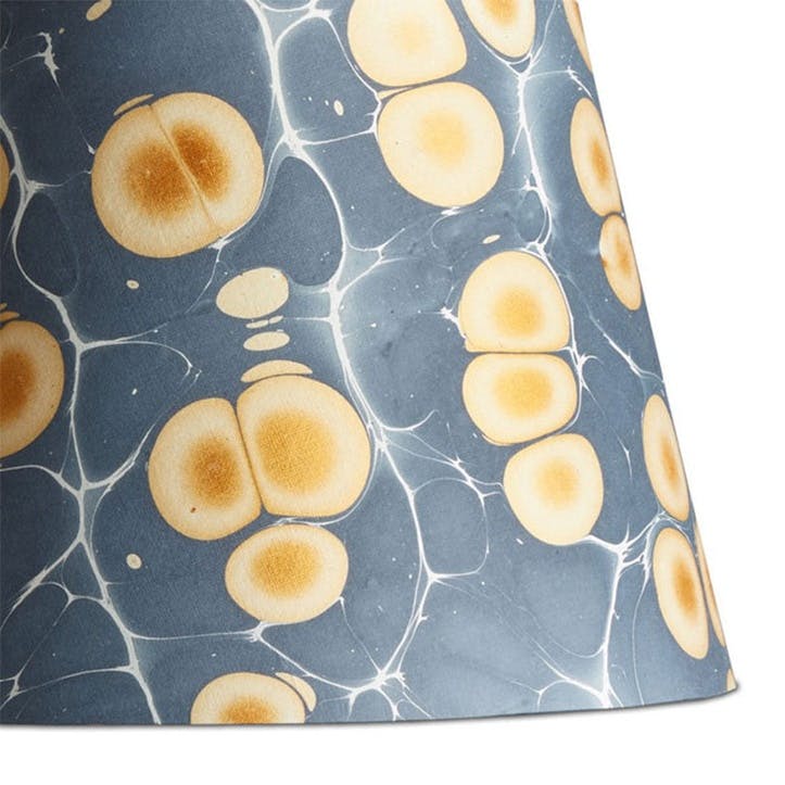 Ombrone Straight Empire Lampshade D35cm, Blue Marble