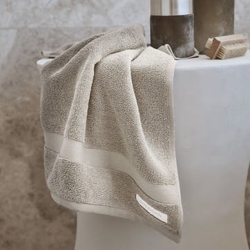 Eden Organic Cotton Ivory Hand Towel