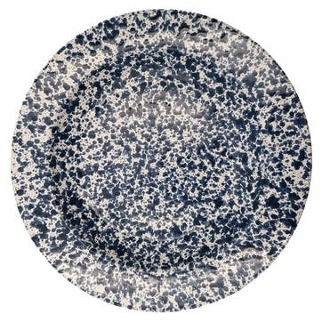 Splatter Pasta Plate D23cm, Blue