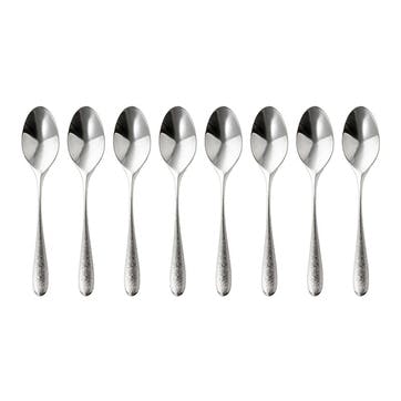 Sandstone Set of 8 Coffee Spoons L10.5cm, Stainless Steel