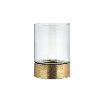 Rajuara Small Hurricane Lantern H26 x D18cm, Brass