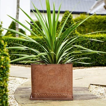 Kew Temperate House Regency Outdoor Planter D38cm, Copper