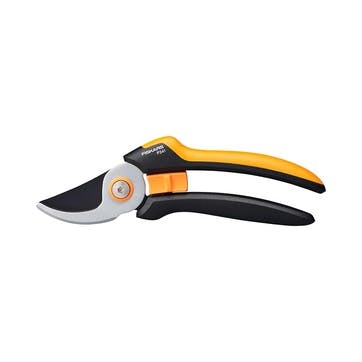 Solid Bypass Pruner Large P341, Black/Orange