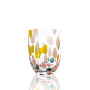 Big Confetti Set of 6 Tumblers 200ml, Rosa, Yellow & Turquoise