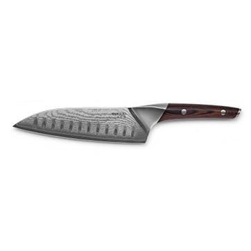 Nordic Kitchen Santoku Knife 18cm, Brown