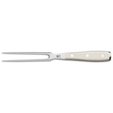 Classic Ikon Straight Meat Fork; Cream