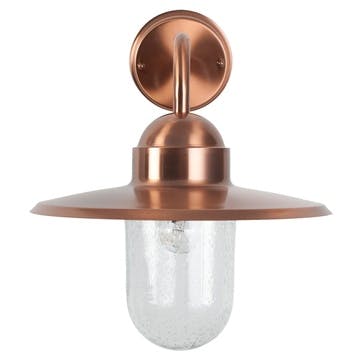 Fisherman Outdoor Wall Light; Copper