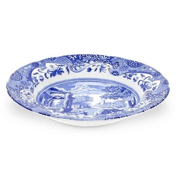 Blue Italian Soup Plates, Set of 4