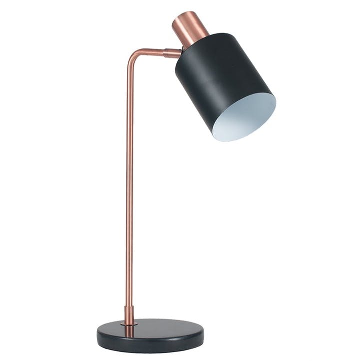 Addison Task Desk Lamp; Black & Antique Copper
