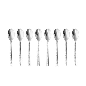 Blockley Slate Set of 8 Coffee Spoons L11.5cm, Stainless Steel