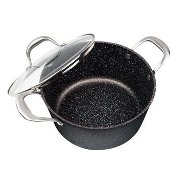 Granite Non-Stick Stock Pot with Lid 24cm/4.7L, Granite