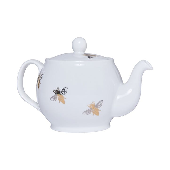 Teapot, 1.1 litre, Casacarta, Bee, white