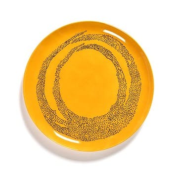Ottolenghi Medium serving platter, D35, Yellow And Black