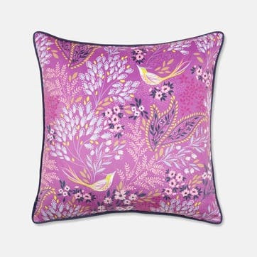 Song Bird Cushion 50 x 50cm, Mauve