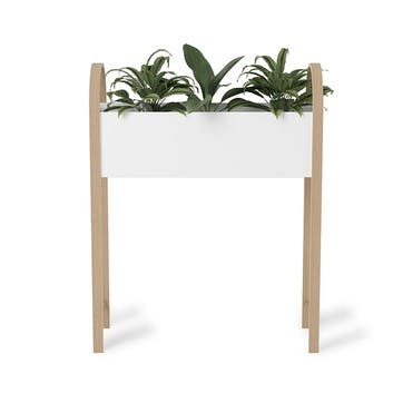 Bellwood Storage/Planter 91 x 71cm, White & Natural