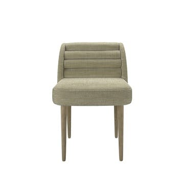 Lola Low Back Dining Chair, Palm Silky Jacquared Weave