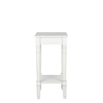 Heritage Accent Table with Shelf , Elizabeth White