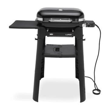 Lumin Compact BBQ with Stand H91cm, Black