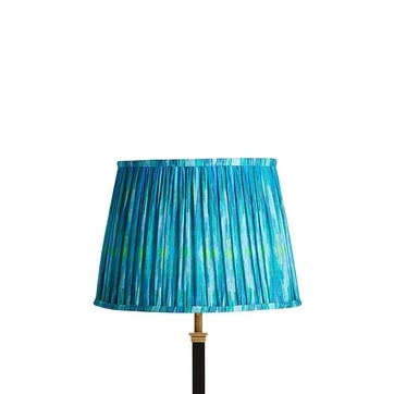 Ikat Straight Empire Lampshade 30cm , Teal