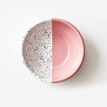 Mind-Pop Enamel Salad Bowl, D20cm, Pink