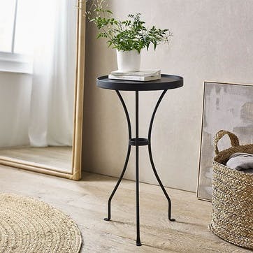 Bexley Side Table H72cm x W40cm x L40cm, Black