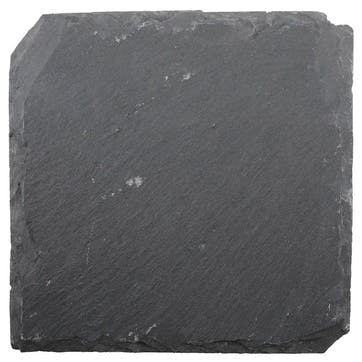 Set of 4 Coasters, 10cm, Kitchen Craft, Slate