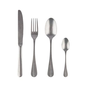16 Piece Cutlery Set, Stonewash Stainless Steel