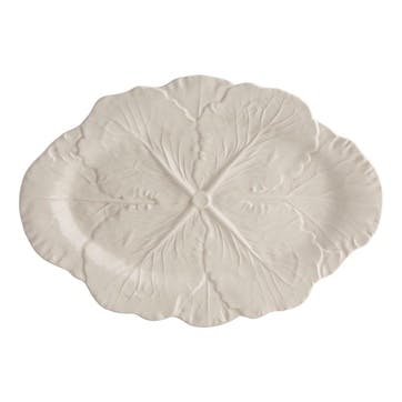 Cabbage Platter 43cm, Beige