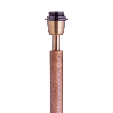 Skellig Floor Lamp H142cm, Burnt Wood