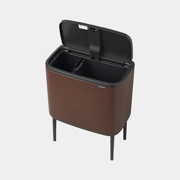 Bo Touch Bin 11 + 23L, Mineral Cosy Brown