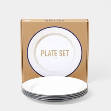 Enamelware Plate Set of 4