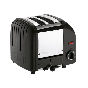 Classic Toaster, 2 Slot; Black