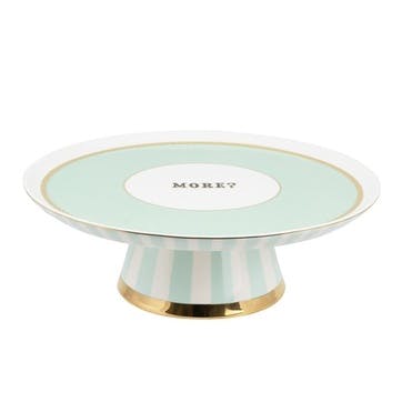 Slogan Footed Cake Stand, D32cm, Pastel