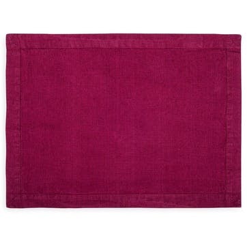 Linen Placemat, Wine Red