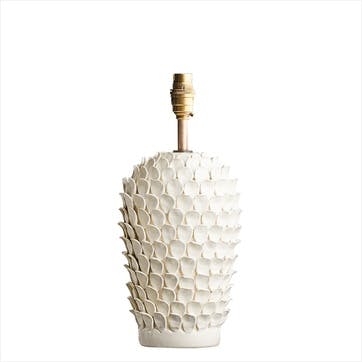 Stucco Table Lamp Base Only, H40cm x W20cm, Stone