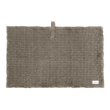 Waffle Bath Mat, L80 x W55cm, Clay