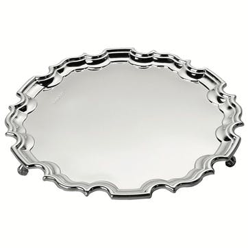 Sterling Silver Chippendale Waiter, 20cm