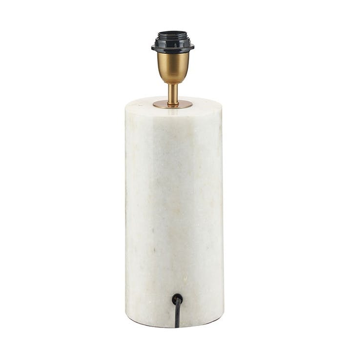 Kiorini Table Lamp Base H35cm, White Marble