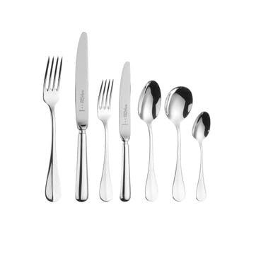 Baguette Sovereign Silver Plated Cutlery Canteen Set - 44 Piece