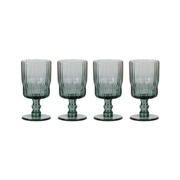 Fali Set of 4 Wine Glasses 300ml, Blue