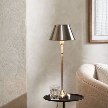 Amberly Table Lamp H44cm, Chrome