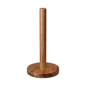 Wooden Kitchen Roll Holder, Brown