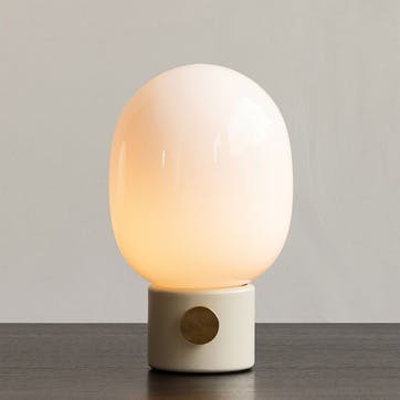 JWDA Table Lamp H29cm, Alabasta White Steel