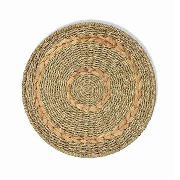 Bayford Set of 4 Woven Placemats D35cm, Natural