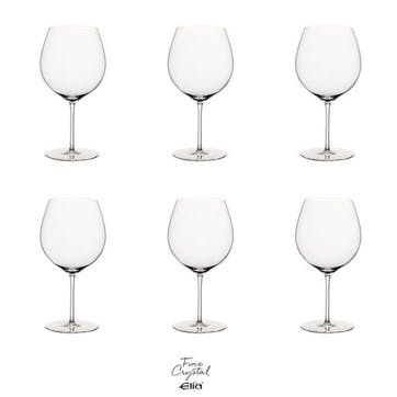 Siena Set of 6 Crystal White Wine Glasses 630ml Clear,